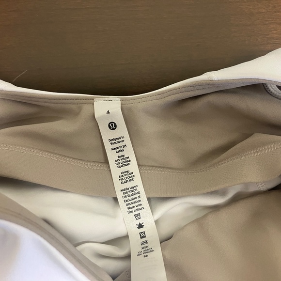 Lululemon Align Tank w/Built-In Bra sz 4 White - Picture 4 of 5